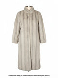 Astraka Women Skin Fur Mid Long Coat
