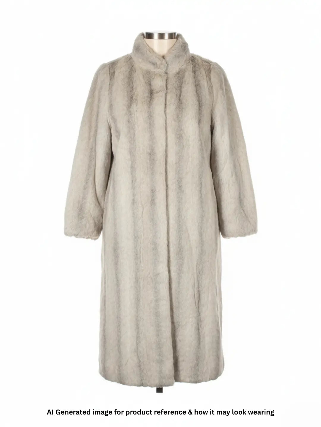 Astraka Women Skin Fur Mid Long Coat