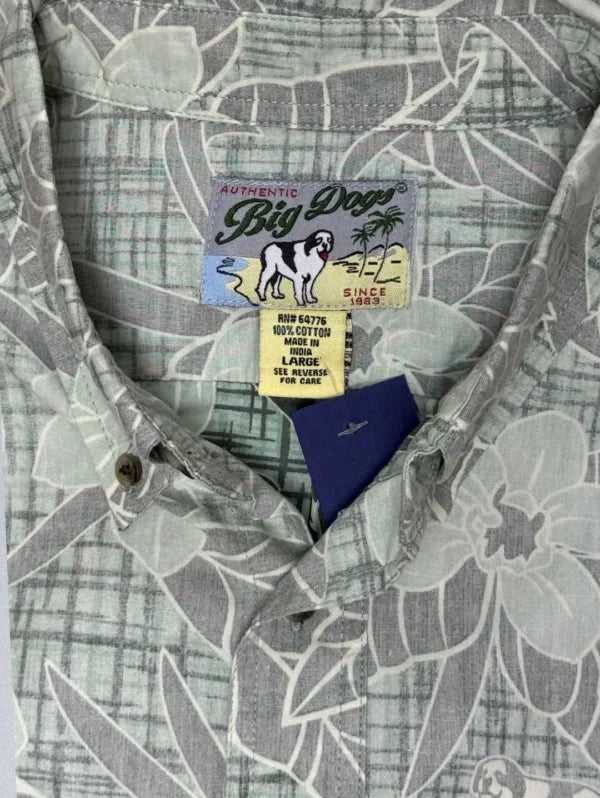 Big Dog’s Cotton Shirt – Men’s Floral Button-Down | Hawaiian Style