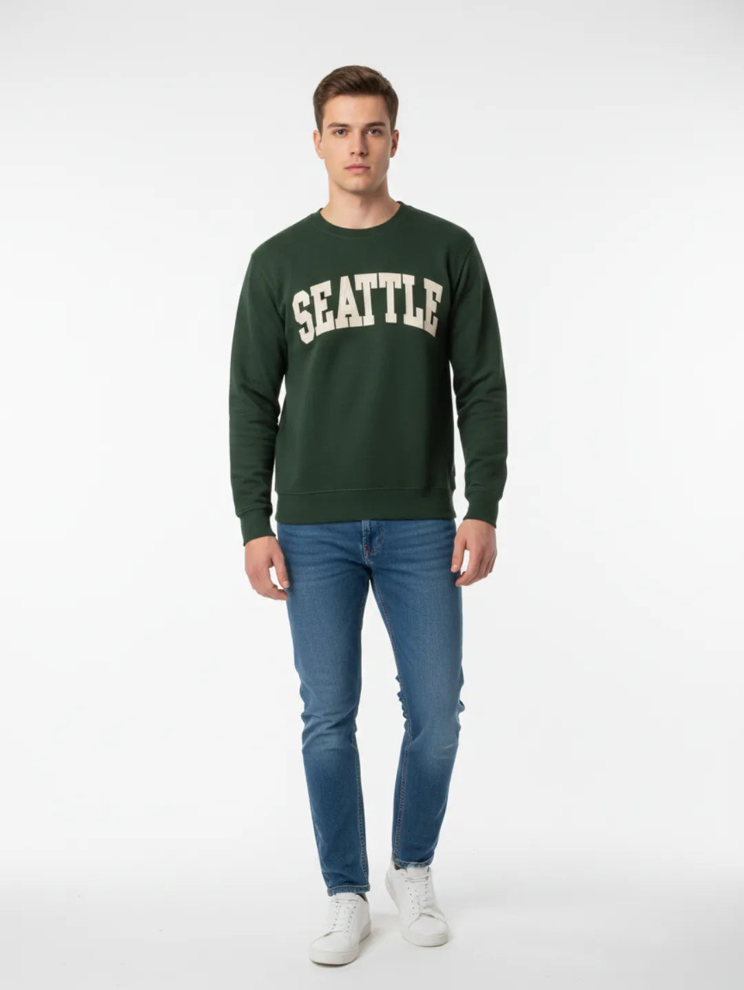 Men's Green Seattle Sweatshirt