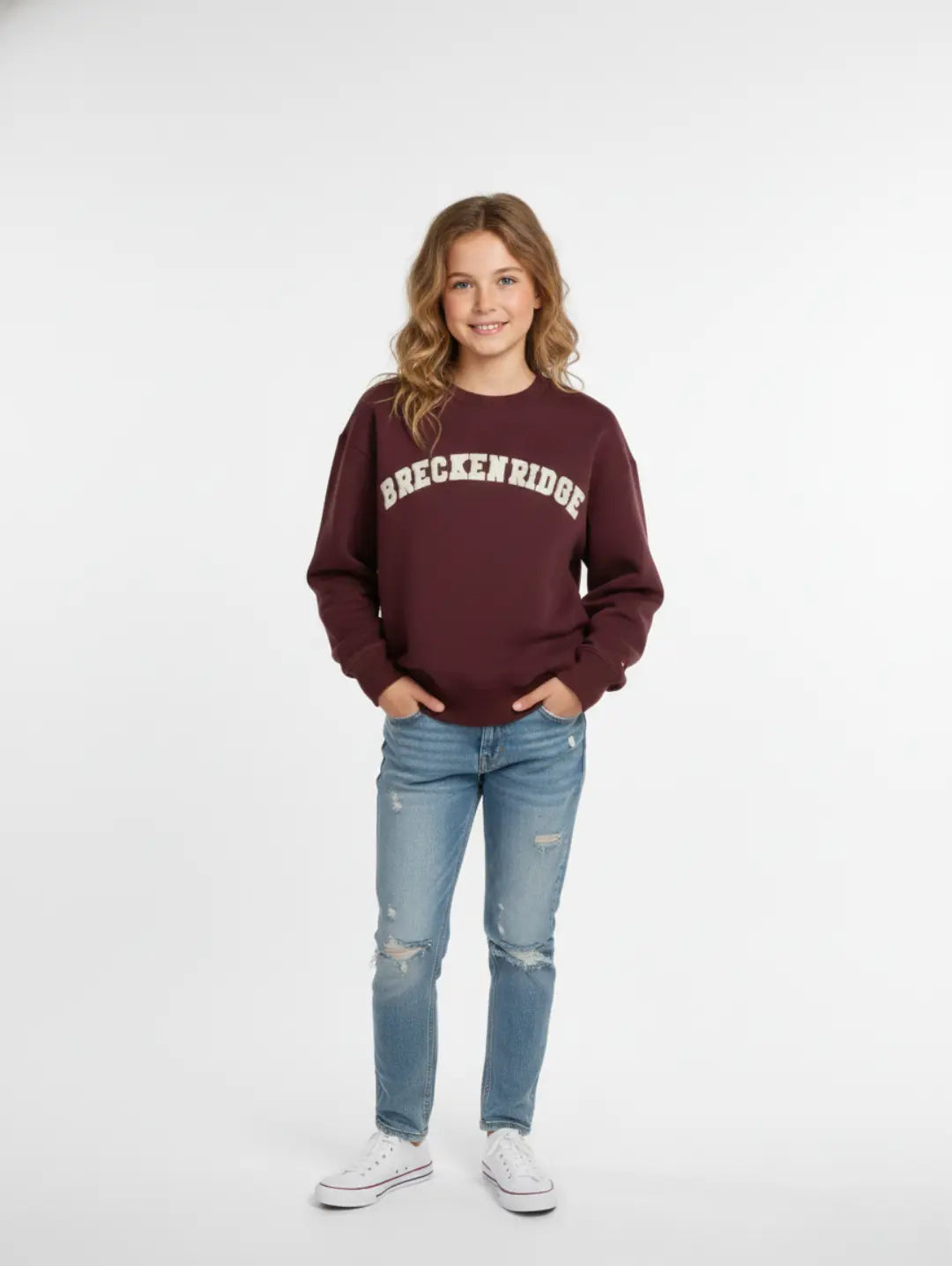 Women's Fleece Sweatshirt Maroon