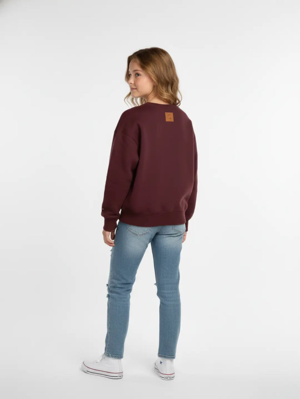 Women's Fleece Sweatshirt Maroon
