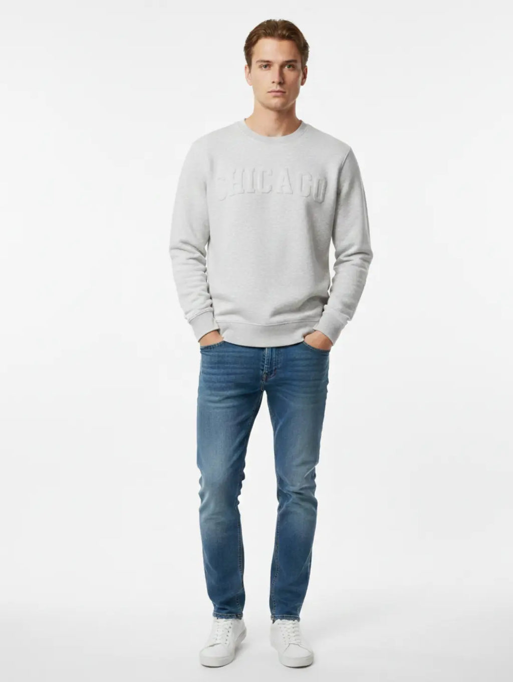 Men’s Chicago Embossed Sweatshirt