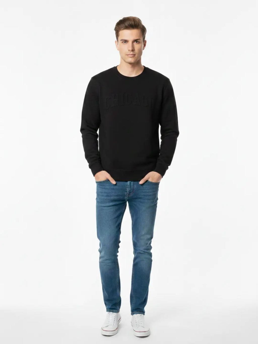 Men’s Chicago Embossed Sweatshirt