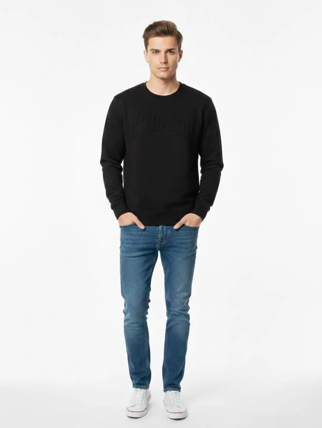 Men’s Chicago Embossed Sweatshirt