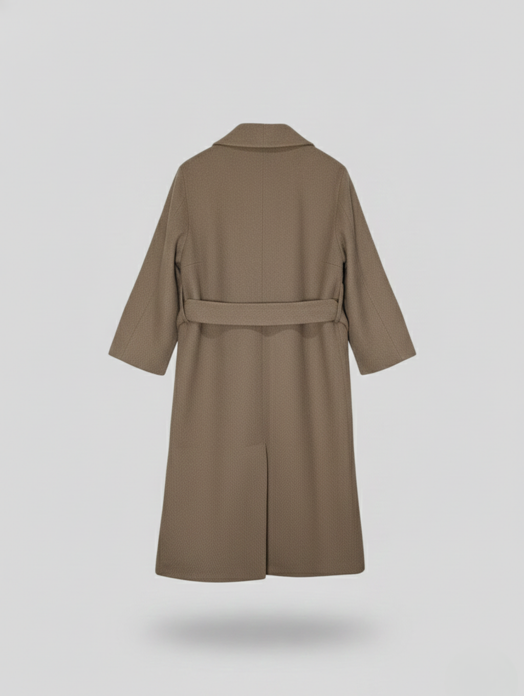 Custome Made Women's Wool Long Coat Brown
