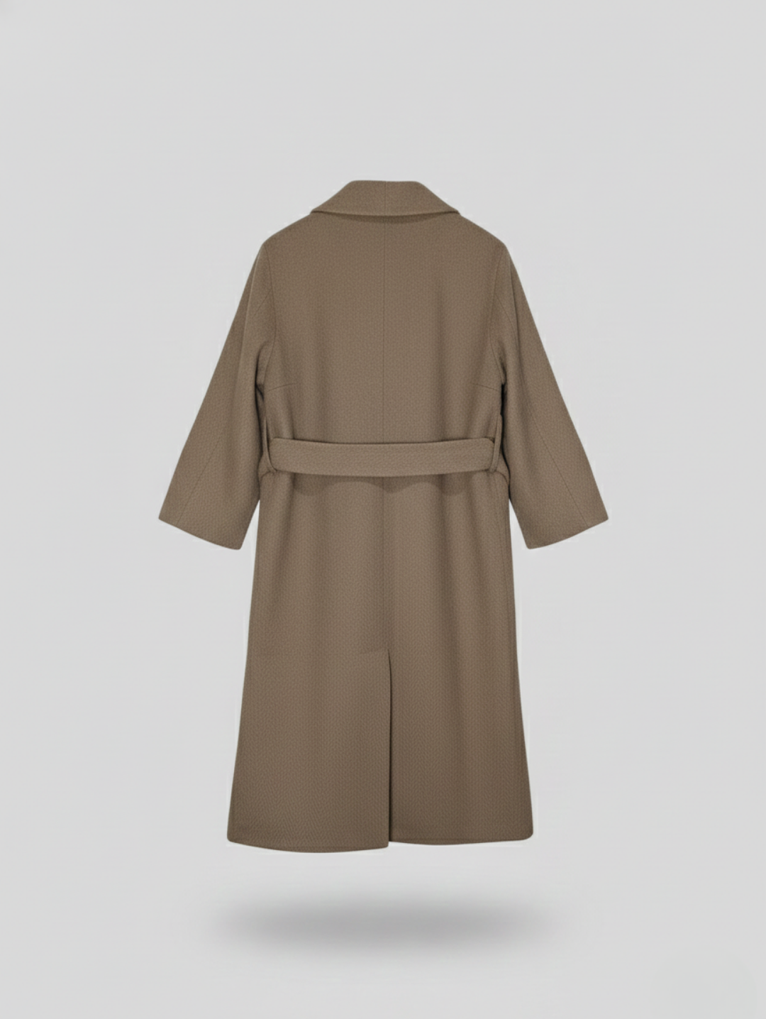 Custome Made Women's Wool Long Coat Brown