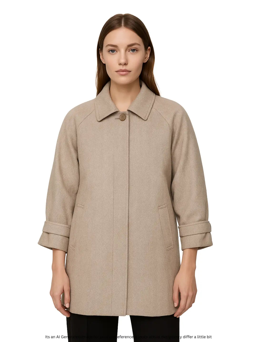 Hensel & Mortensen Women's Animal Skin Mid Long Coat