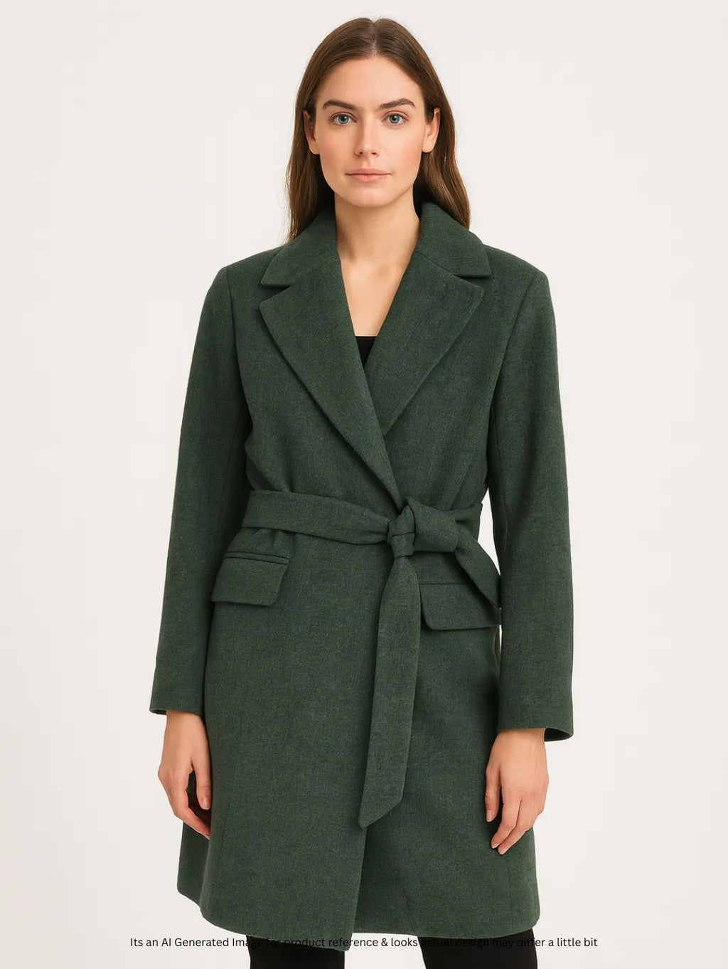 Makalu Women's Wool Mid Long Coat