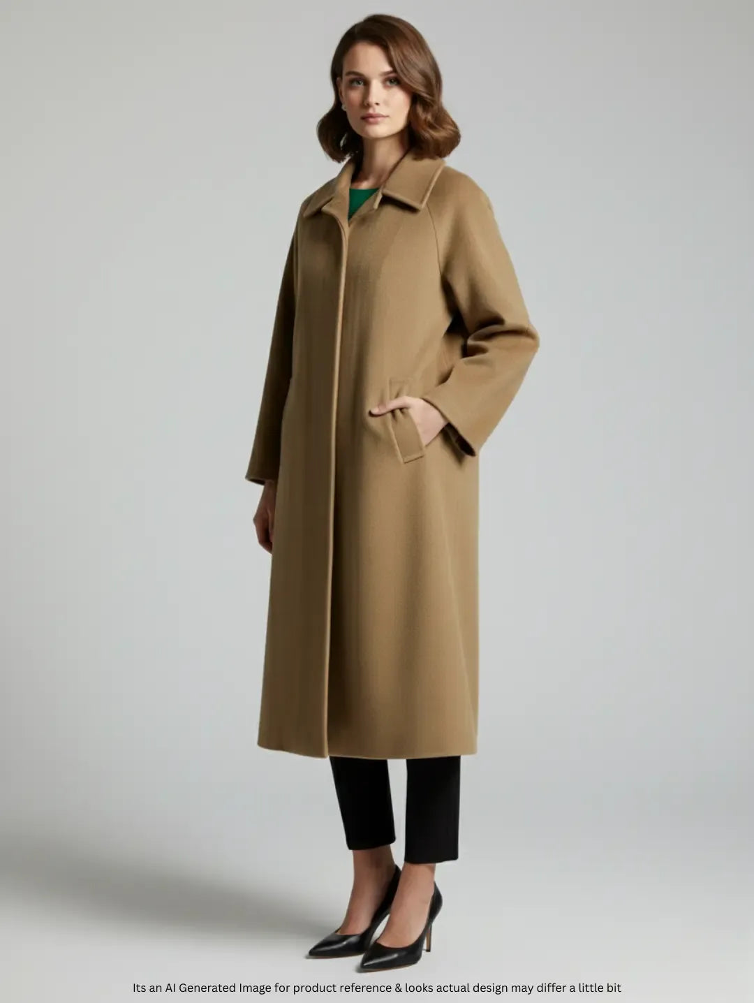 Leey Women's Wool Long Coat