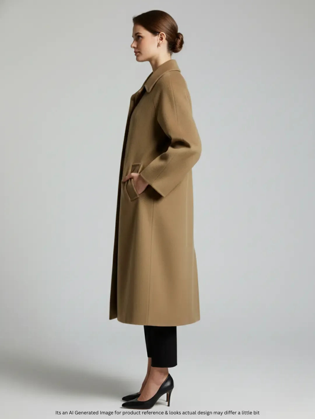 Leey Women's Wool Long Coat