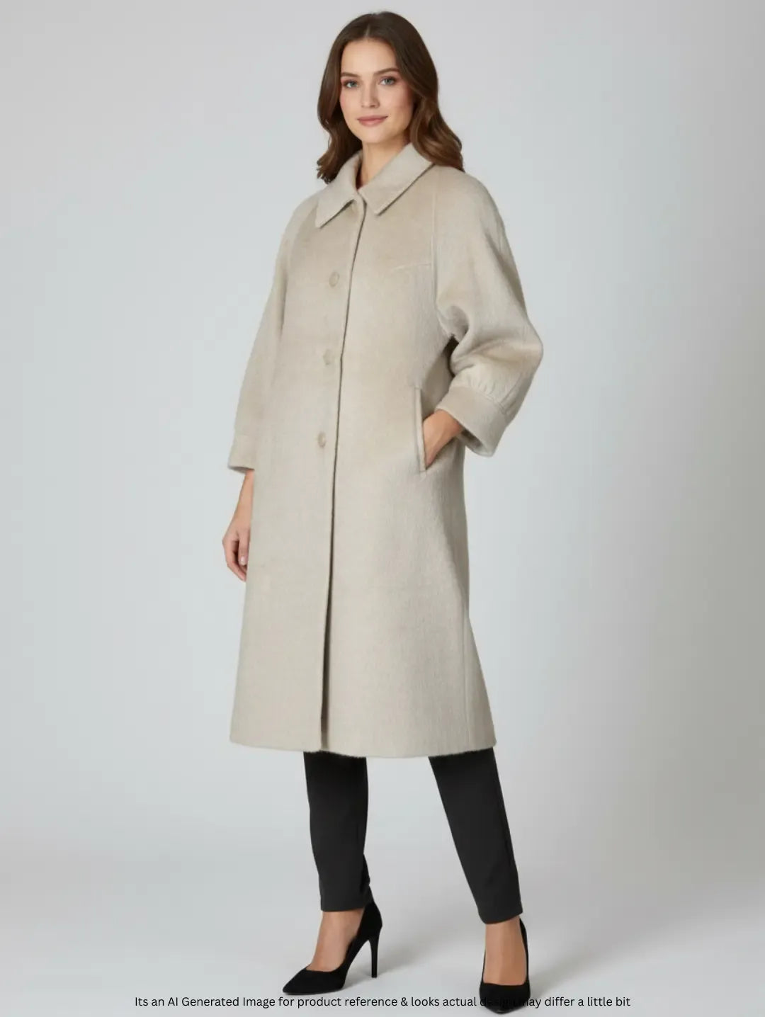 Diruvall Women's Animal Skin Long Coat