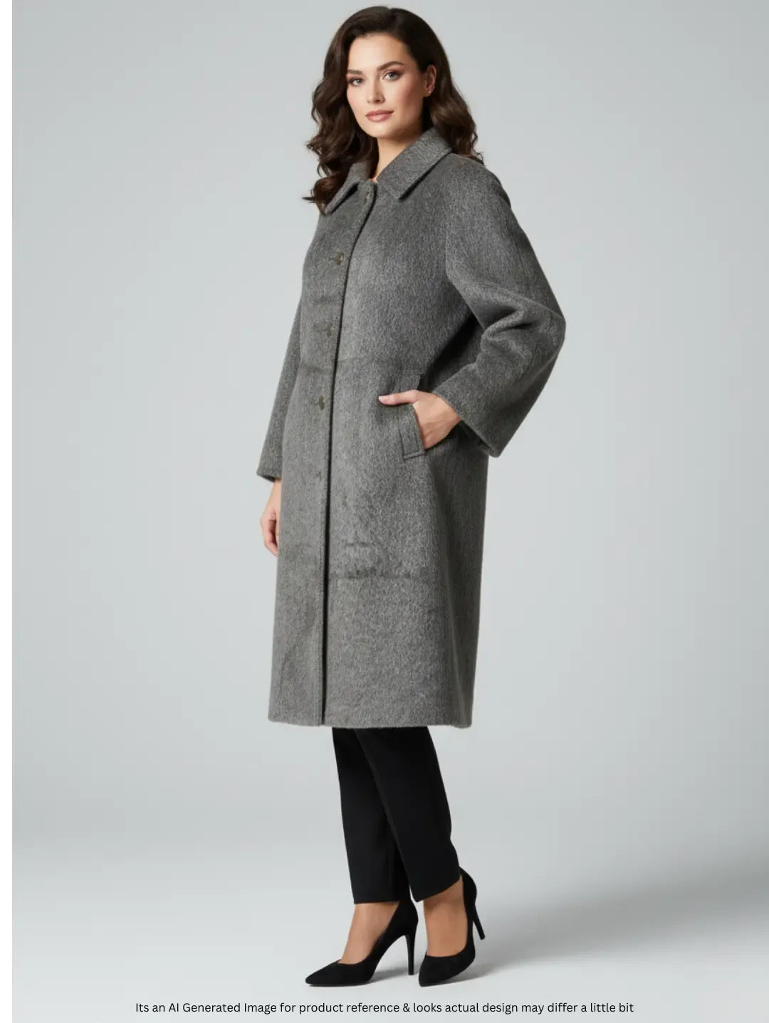 ELEGANT Women's Animal Skin Long Coat