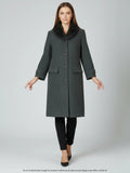 Custome Made Women's Wool Mid Long Coat
