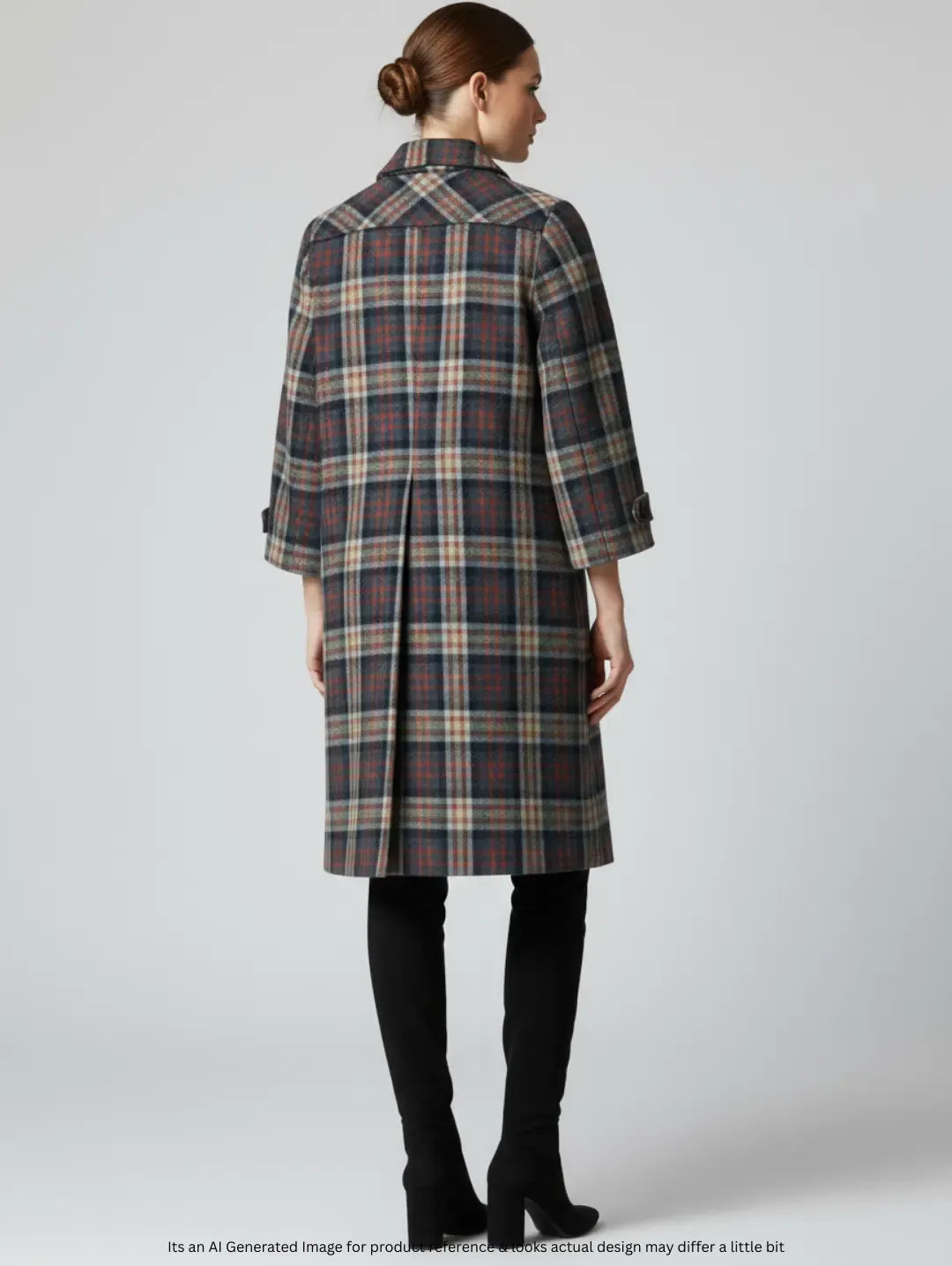 Britta Modell Women's Wool Mid Long Coat