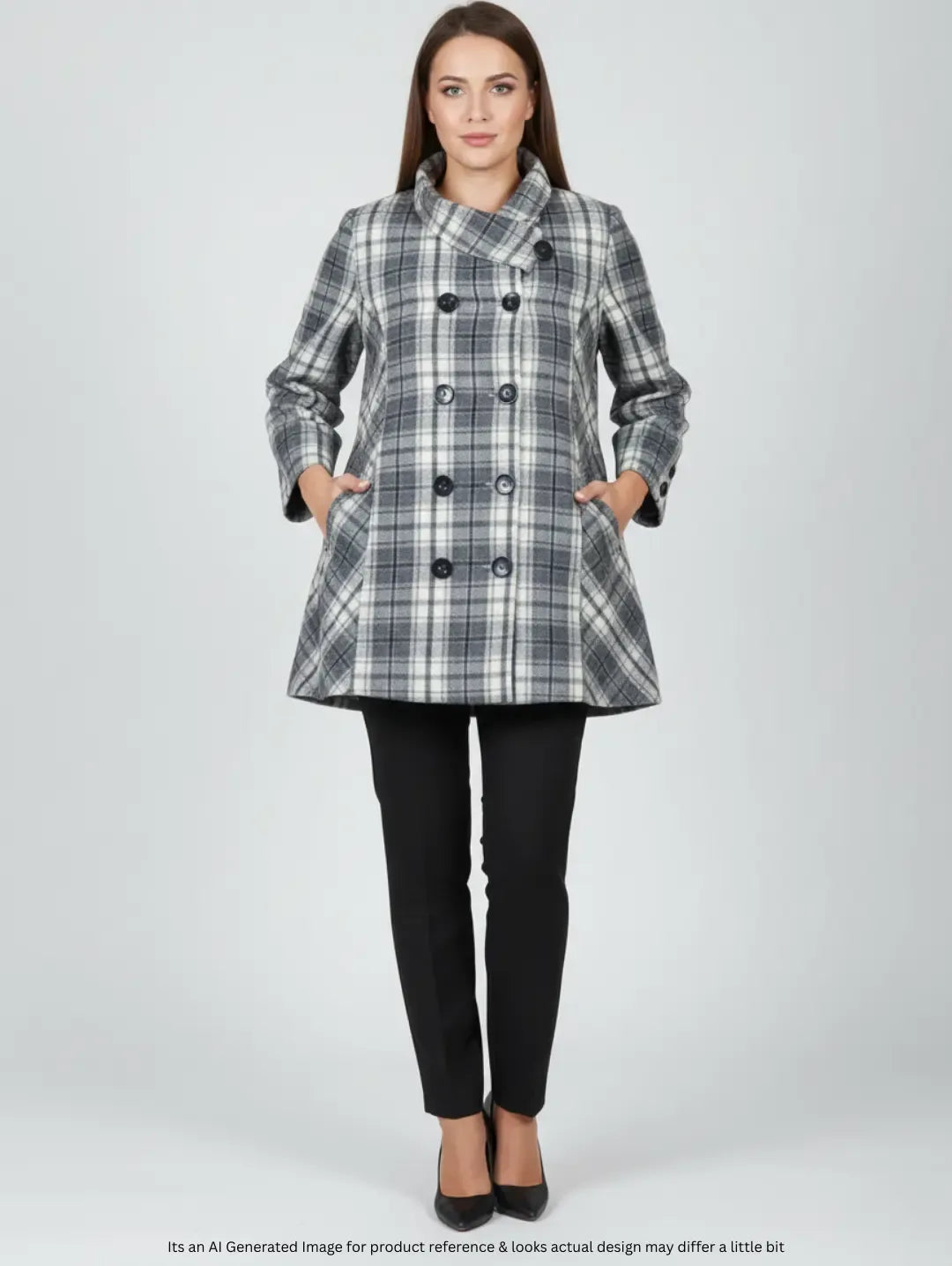 Custome Made Women's Wool Mid Long Coat