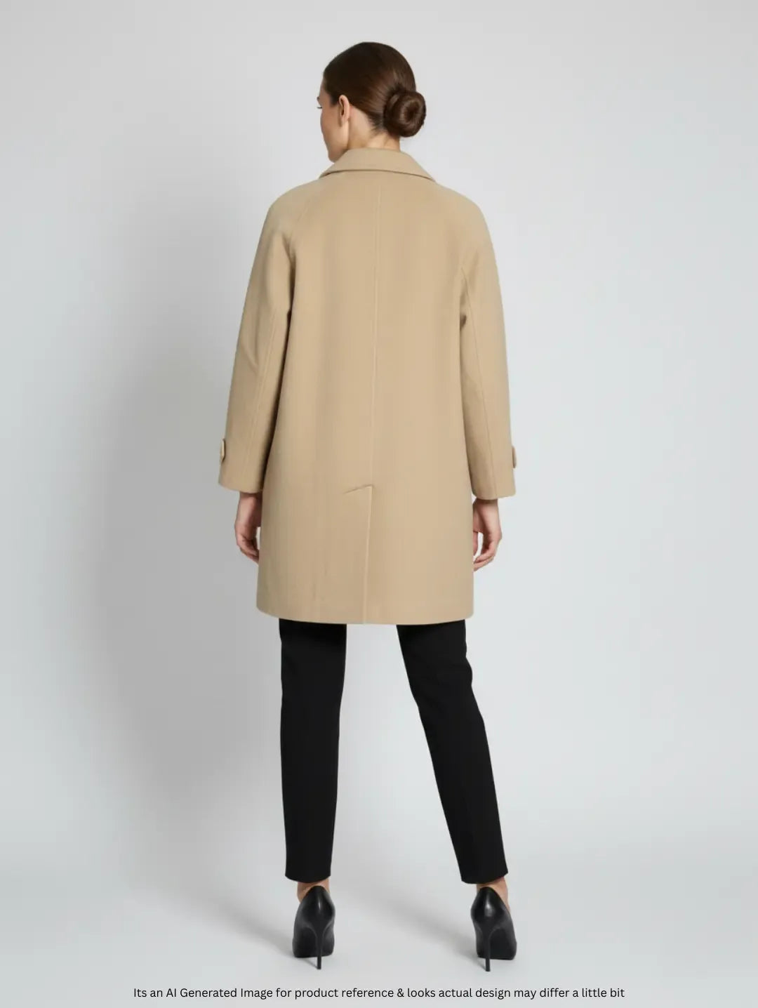 Lady Line Women's Wool Mid Long Coat