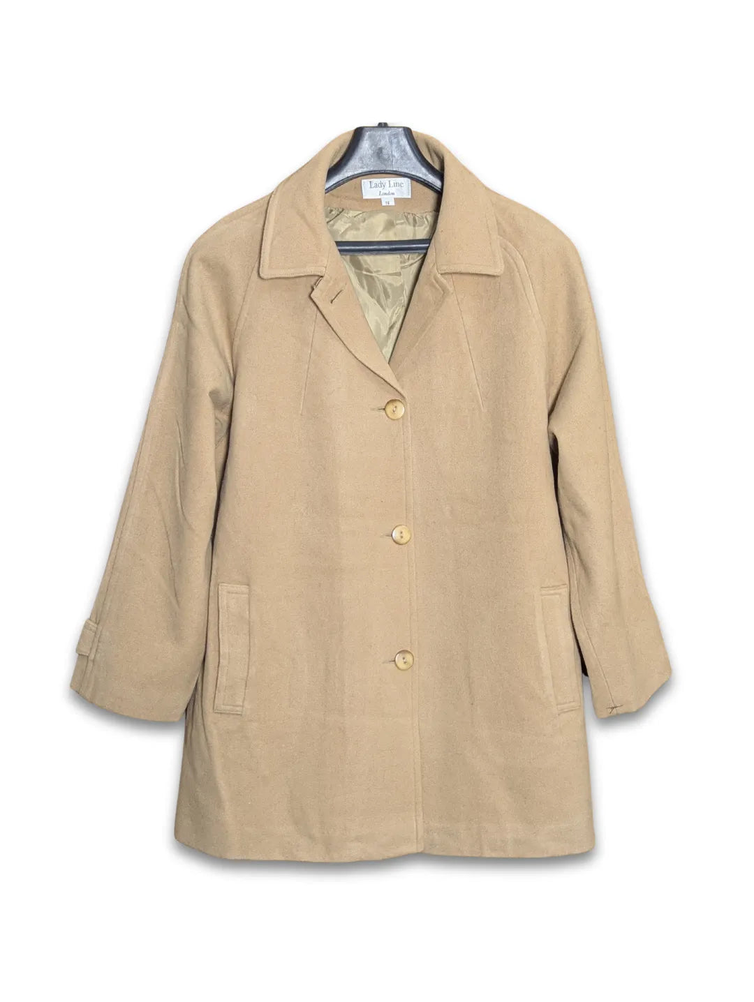 Lady Line Women's Wool Mid Long Coat