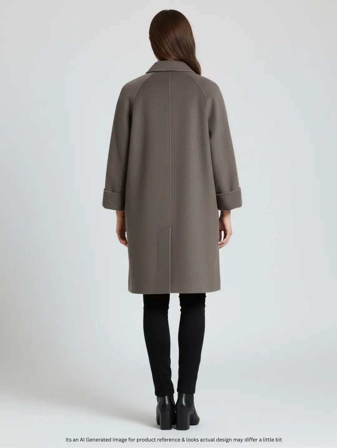 Korean Women's Wool Mid Long Coat