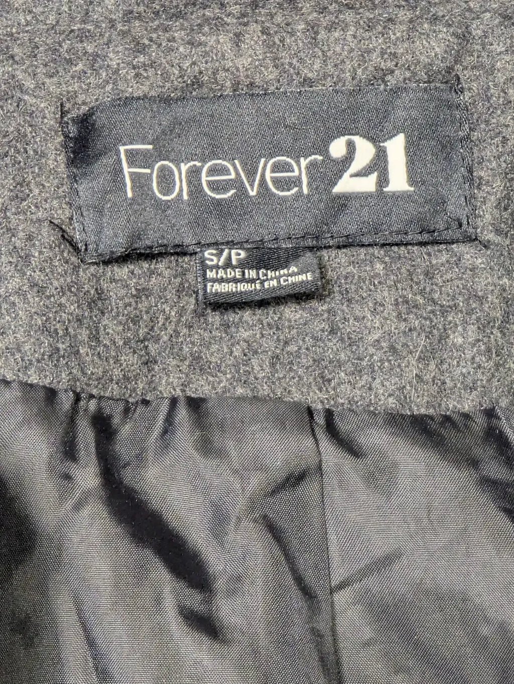 Forever 21 Women's Wool Short Coat