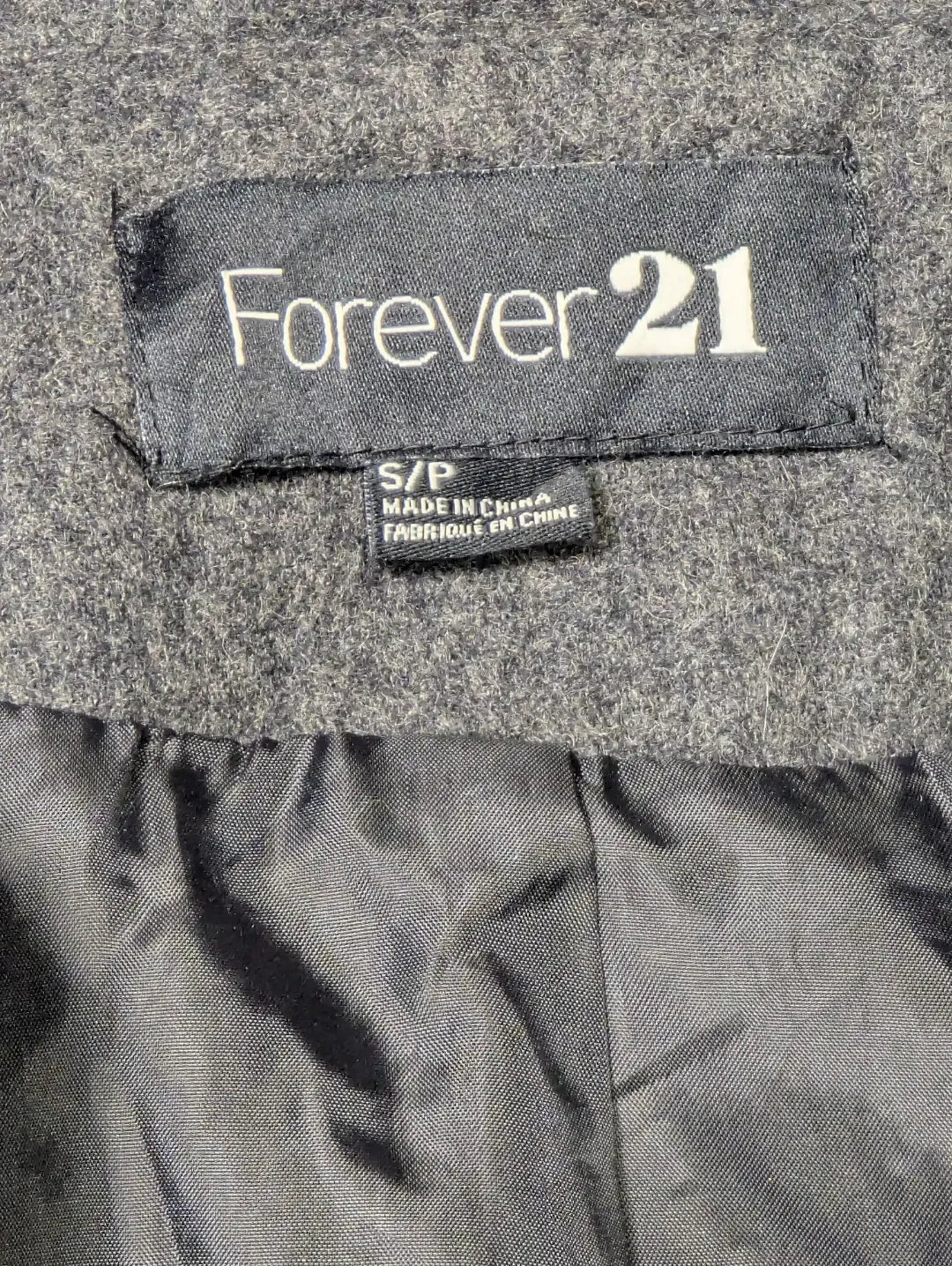 Forever 21 Women's Wool Short Coat