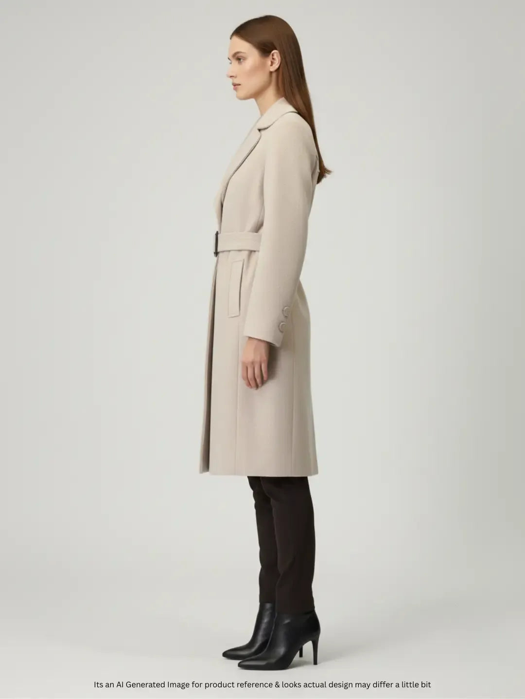 Mariott Collection Women's Wool Mid Long Coat