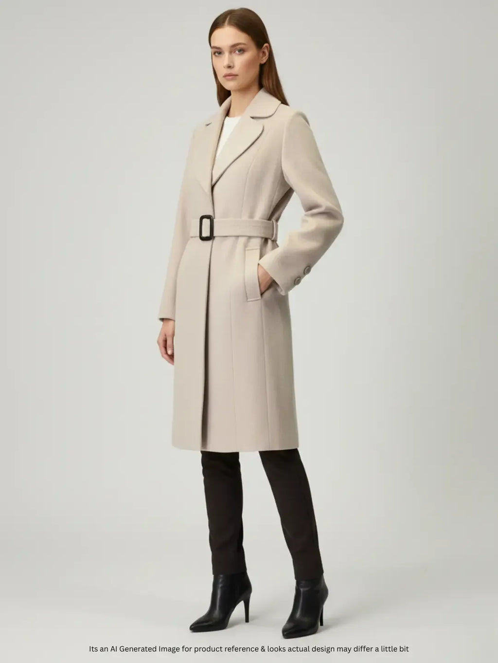 Mariott Collection Women's Wool Mid Long Coat