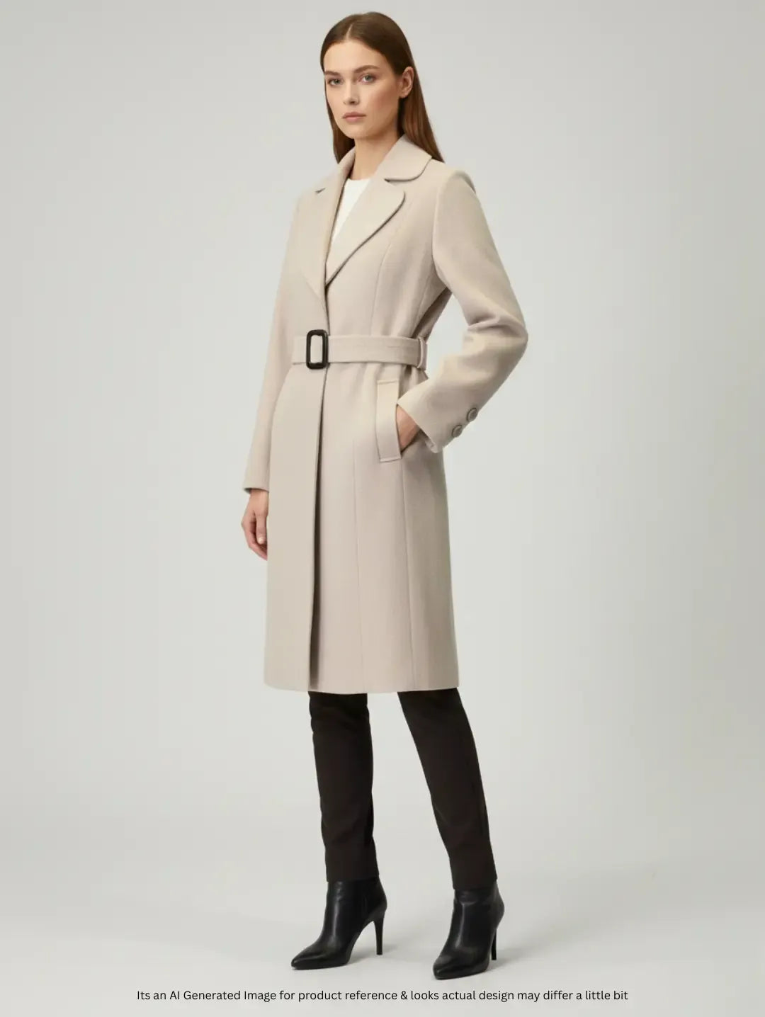 Mariott Collection Women's Wool Mid Long Coat