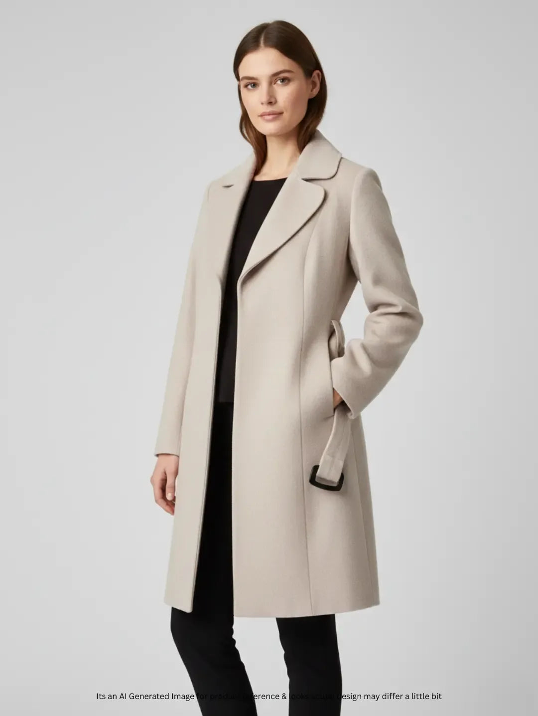 Mariott Collection Women's Wool Mid Long Coat