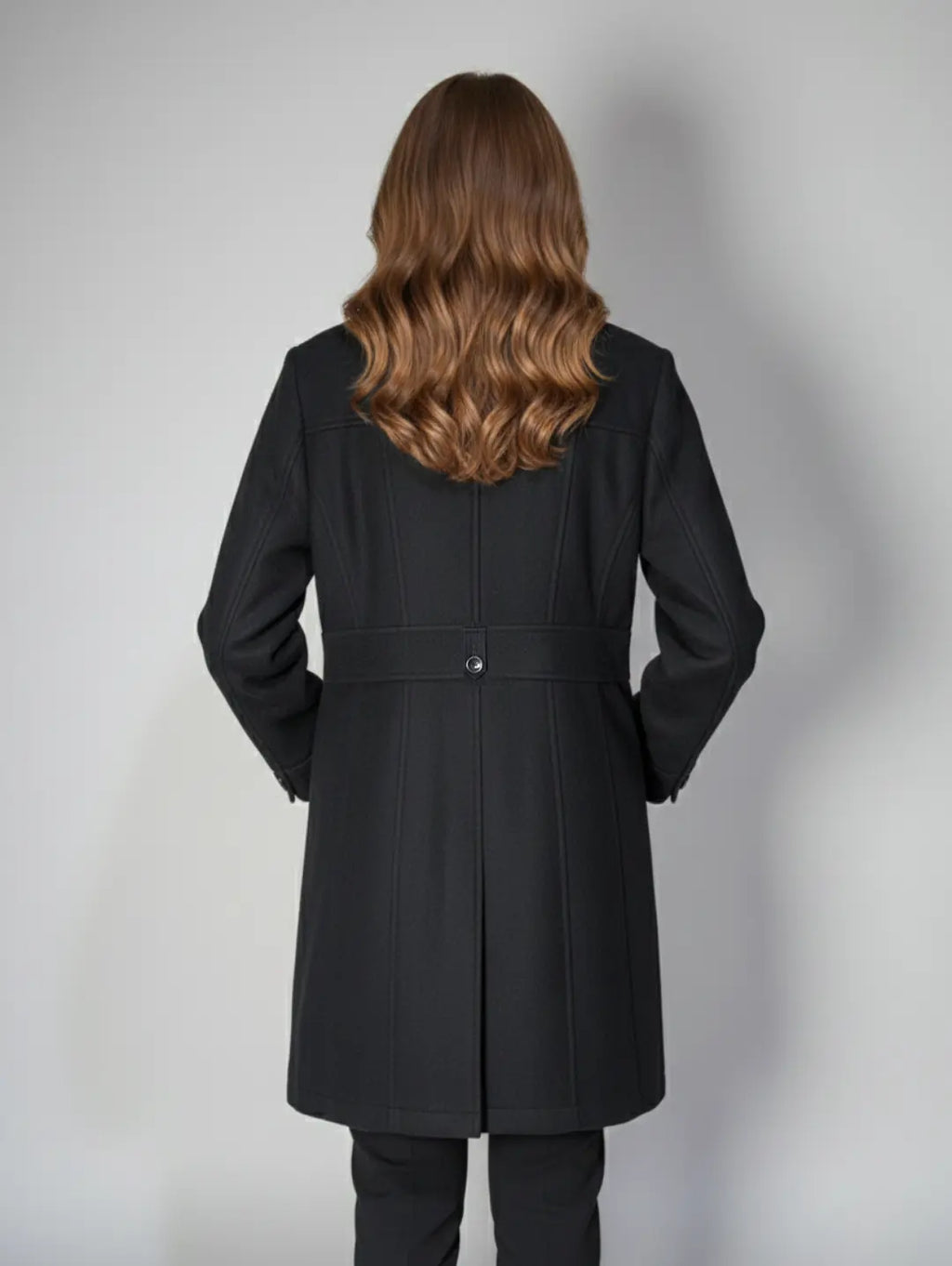 She Women's Wool Mid Long Coat