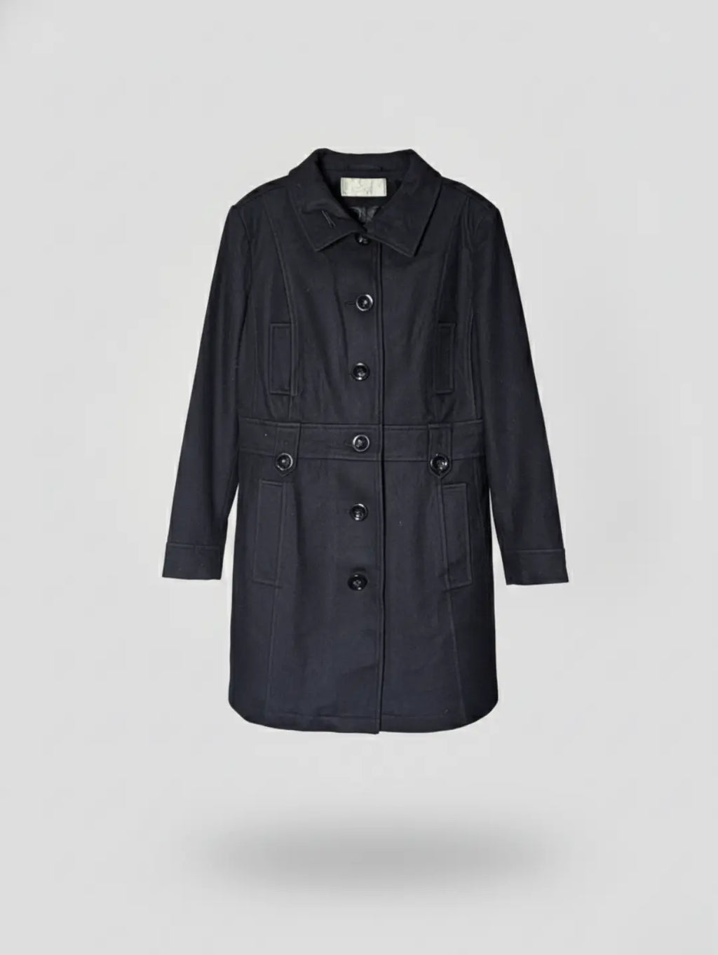 She Women's Wool Mid Long Coat