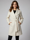 Nice Claup Women's Wool Mid Long Coat