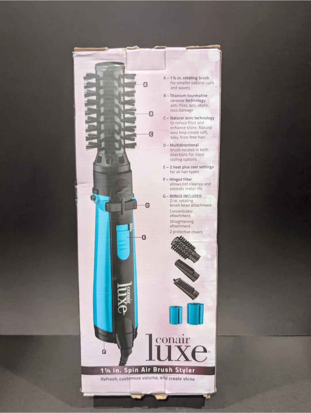 Conair Luxe Spin Air Brush