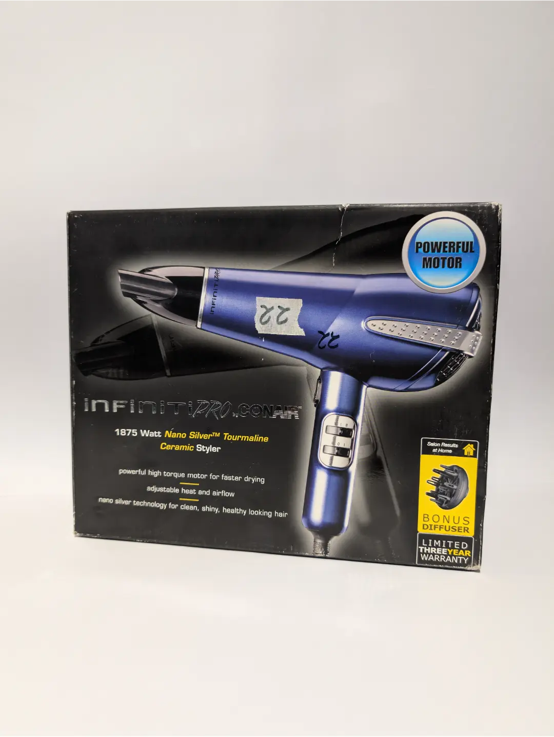 Conair Infiniti Pro Neno Sliver Tourmaline Ceramic Styler