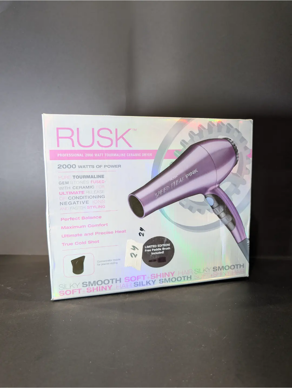 RUSK Speed Freak Pink Professional 2000 Watt Tourmaline Ceramic Dryer