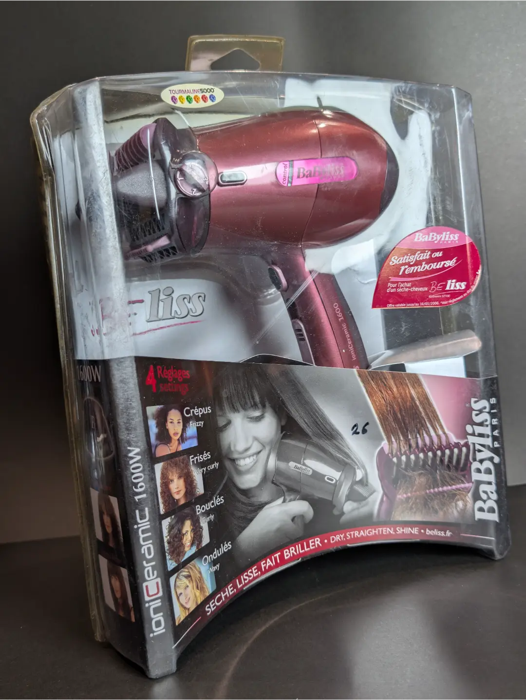 BaByliss  BeLiss Ionic Ceramic 1600W (Ref. 5710E)