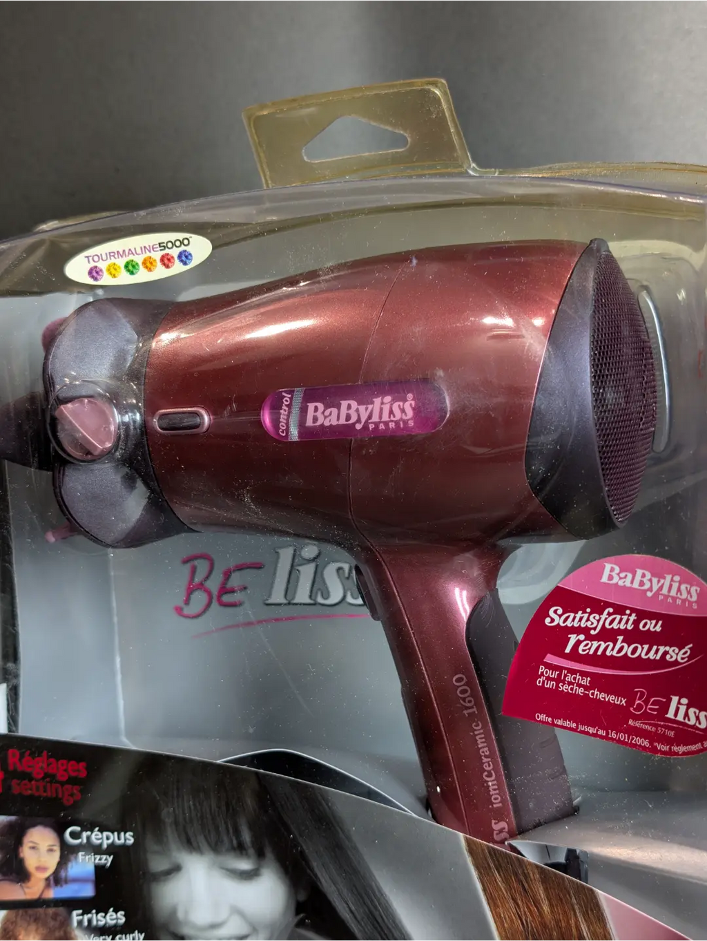 BaByliss  BeLiss Ionic Ceramic 1600W (Ref. 5710E)