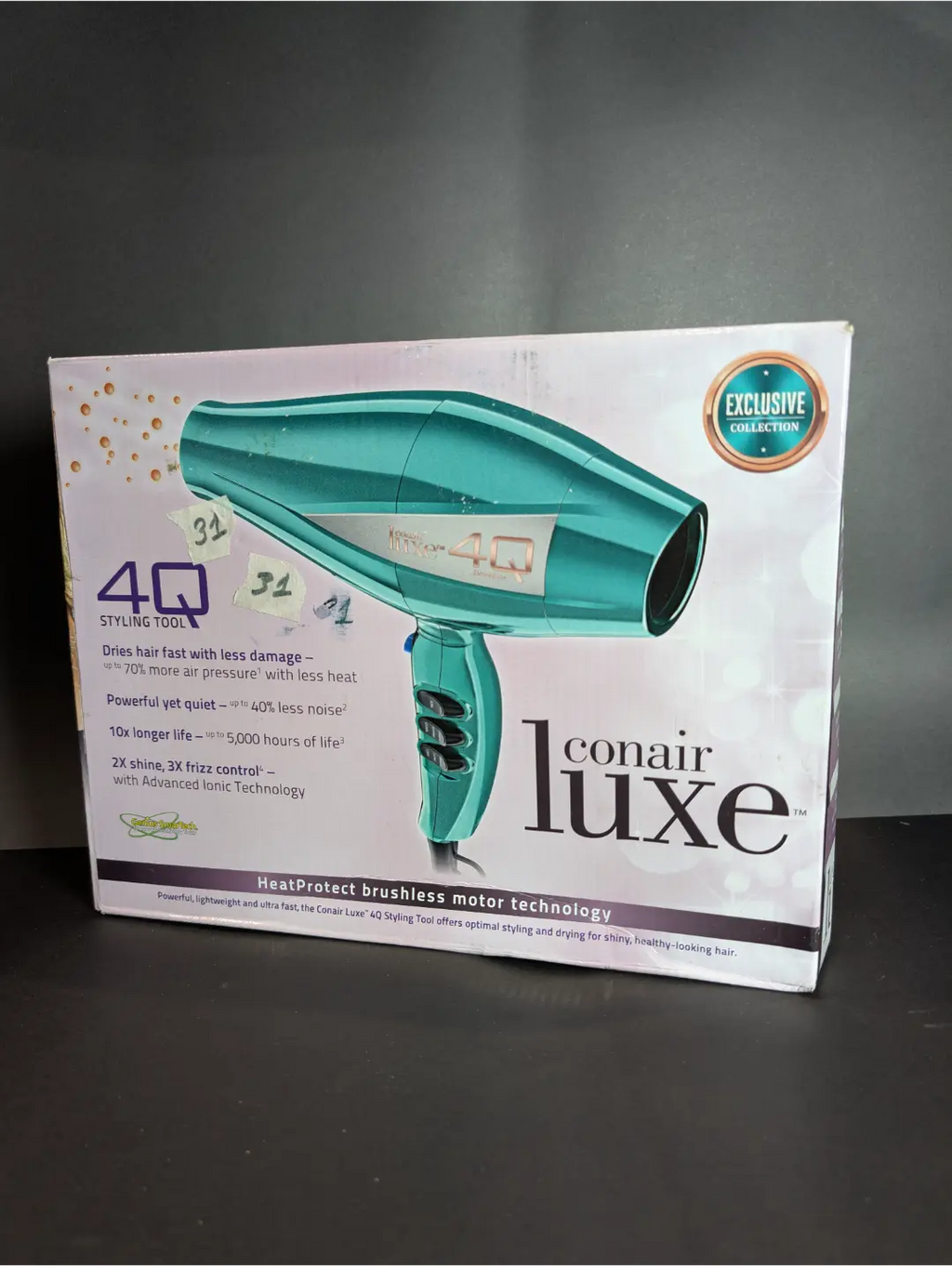 Conair Luxe™ 4Q Styling Tool (Heat Protect Brushless Motor Technology)