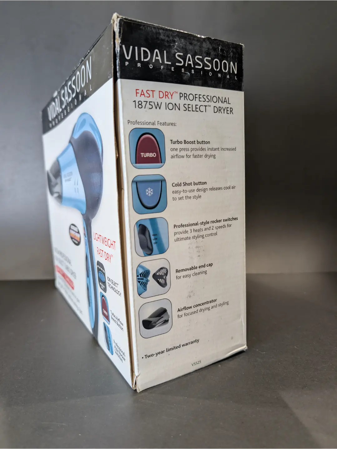 Vidal Sassoon 1875W Professional Ion Select™ Turbo Dryer