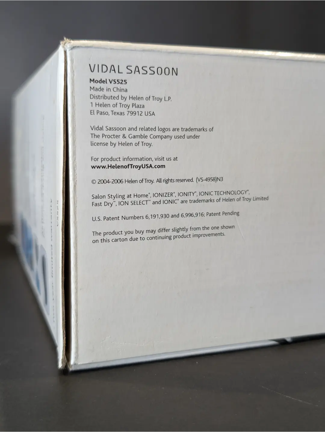 Vidal Sassoon 1875W Professional Ion Select™ Turbo Dryer