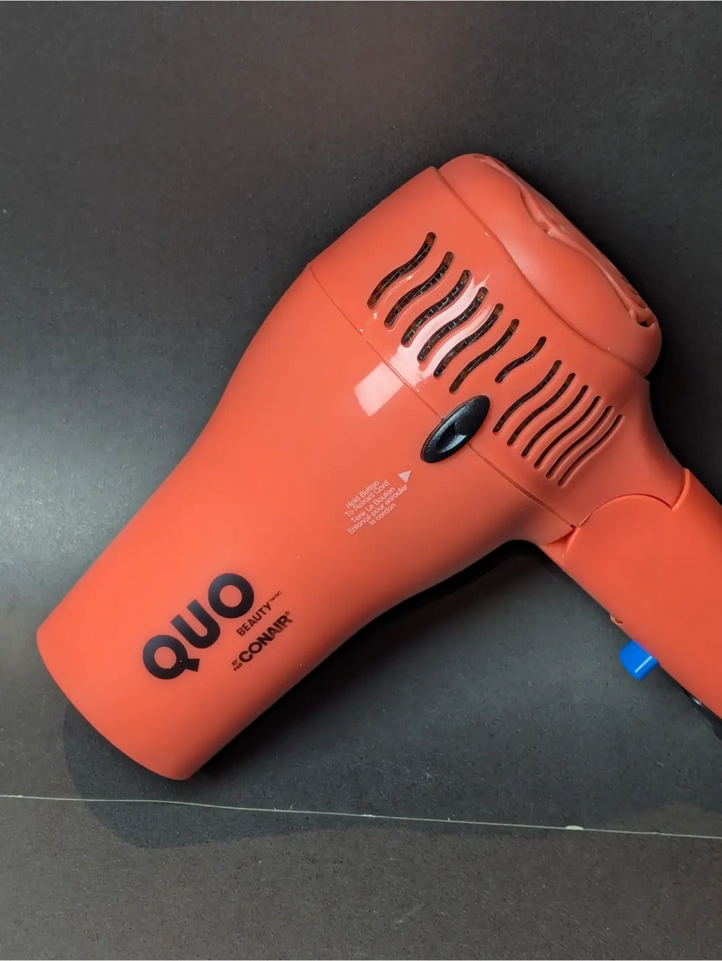 Quo Beauty by Conair Cord Reel Travel Dryer | Dual voltage