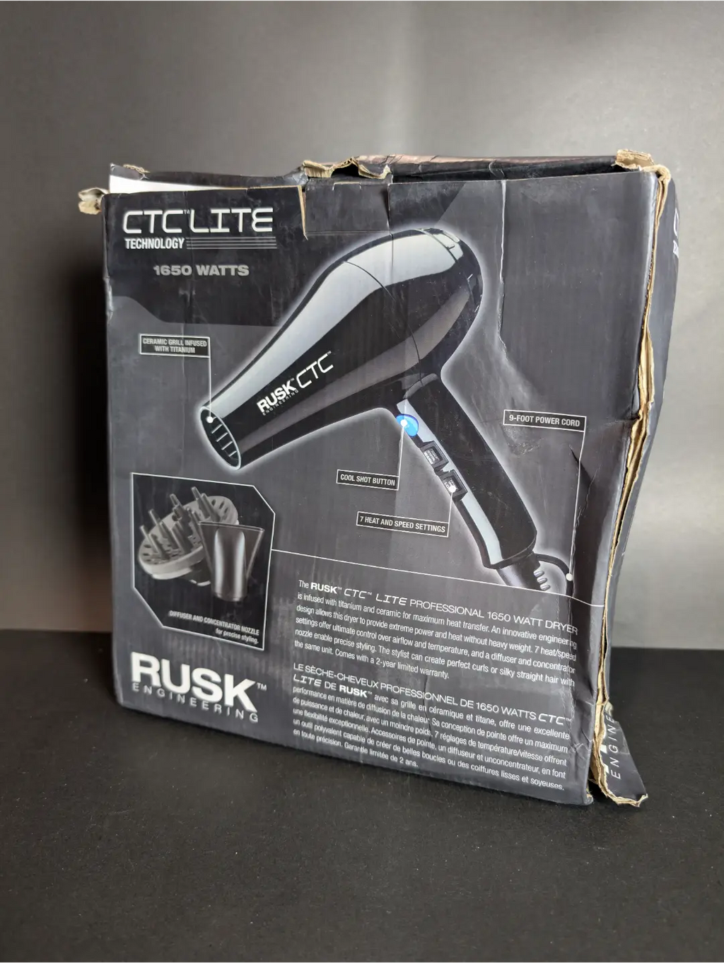 RUSK Engineering CTC Lite Professional 1650 Watt Dryer