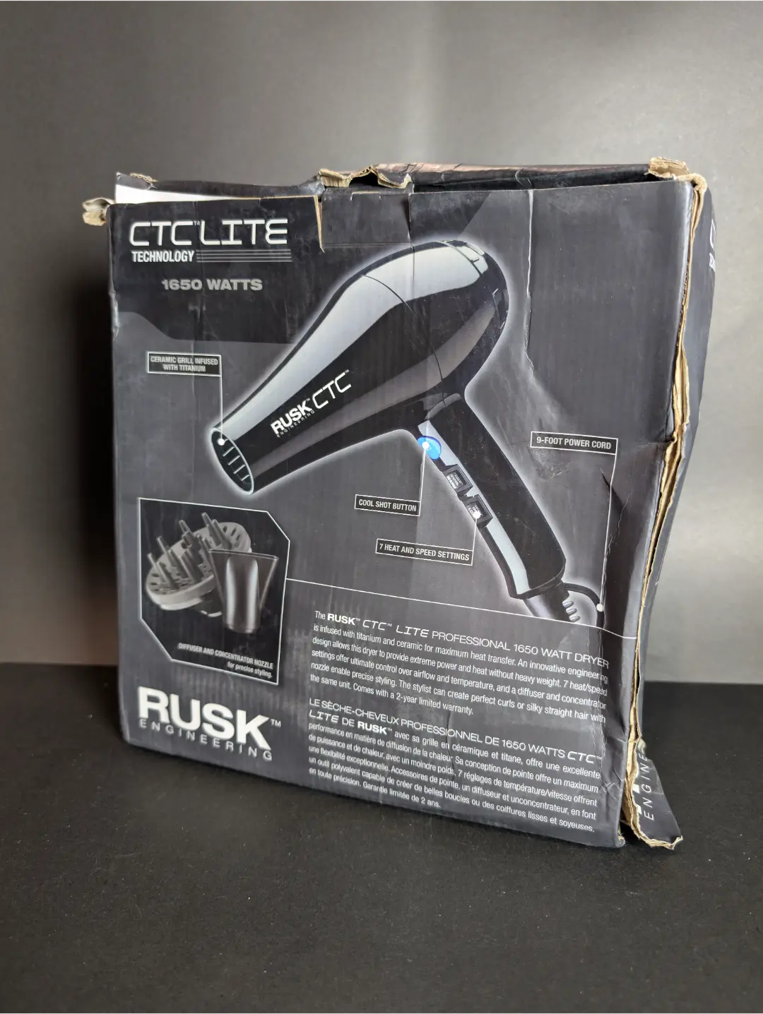 RUSK Engineering CTC Lite Professional 1650 Watt Dryer