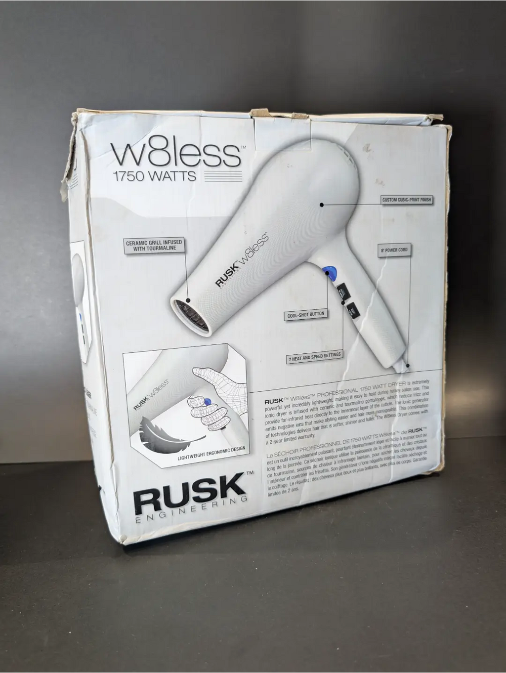 RUSK Engineering W8less Professional 1750 Watt Dryer