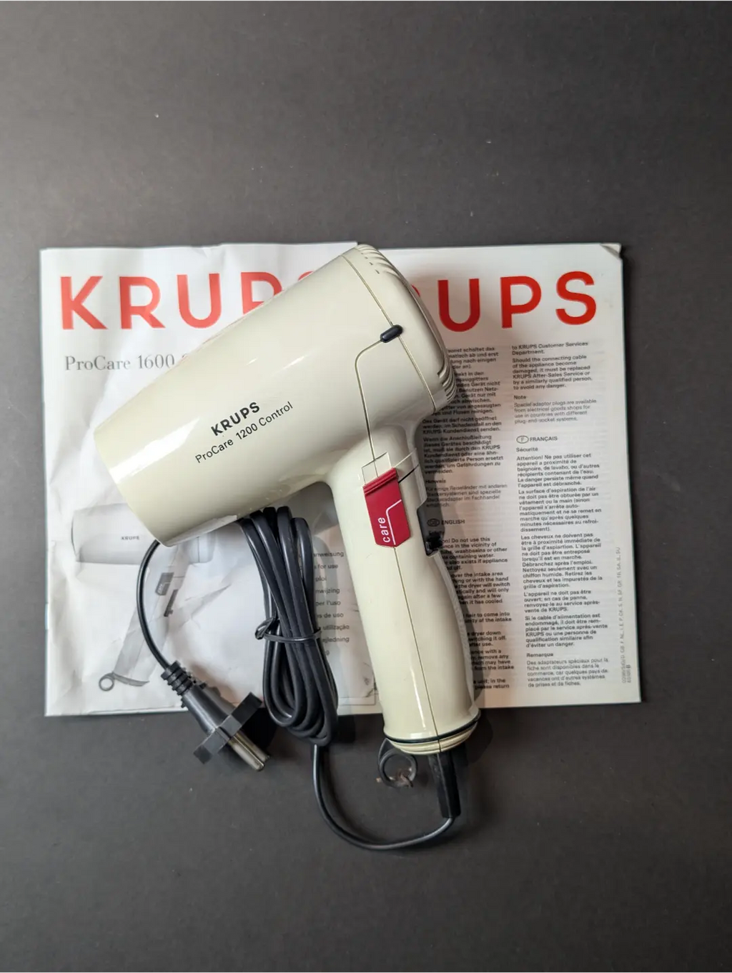 KRUPS ProCare 1600 Control Hair Dryer