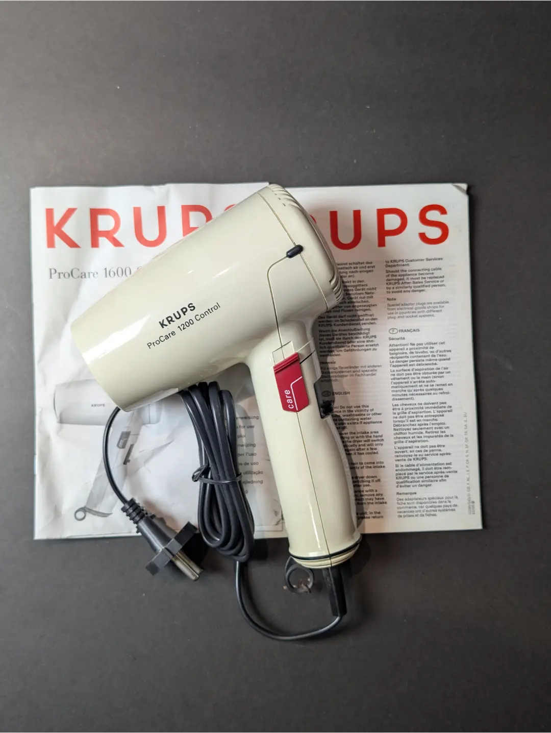 KRUPS ProCare 1600 Control Hair Dryer