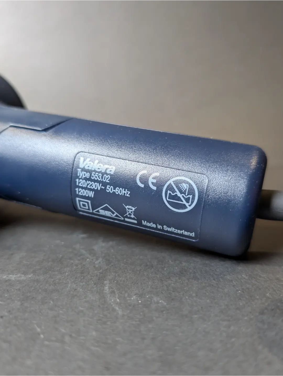 Valera Action Travel 1200 Dryer - Swiss Made