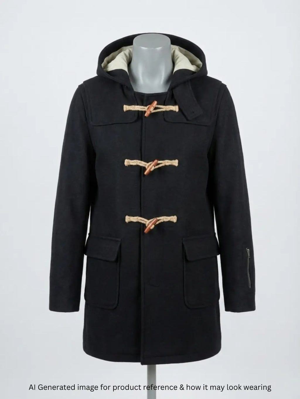 Acover Men Mid Long Coat