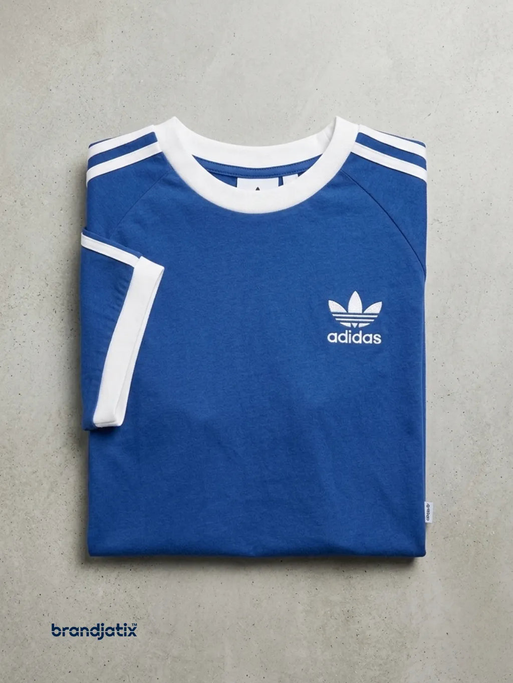 Adidas 3 Strips Men's T Shirt-Blue