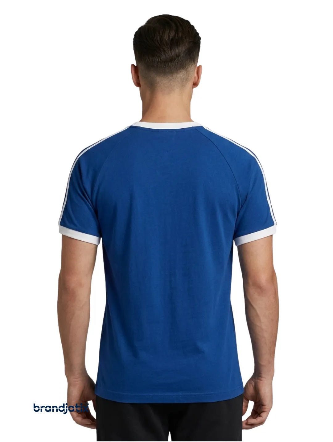 Adidas 3 Strips Men's T Shirt-Blue